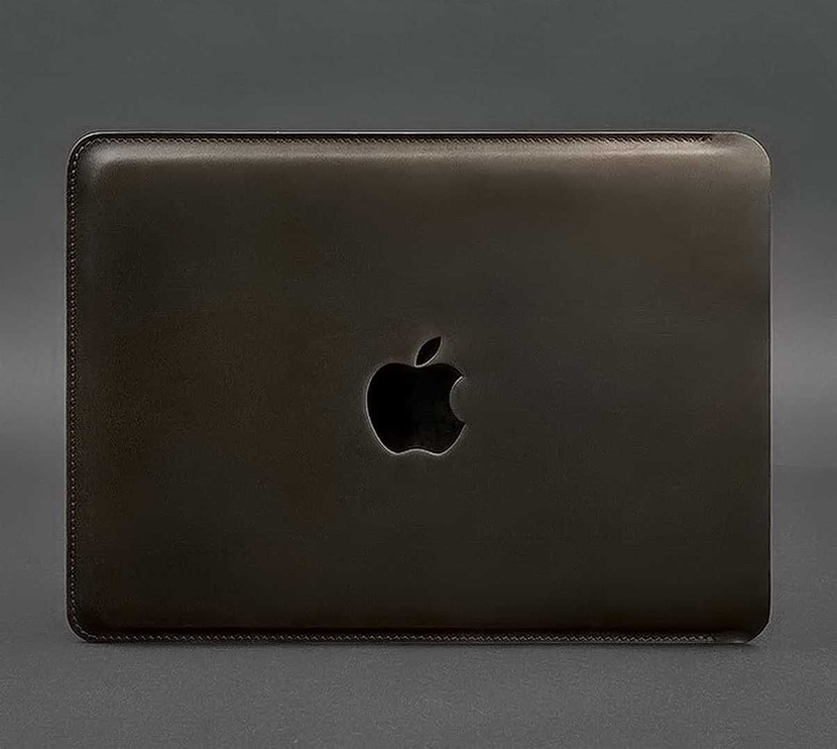Чехол для MacBook Pro 13 ручная работа, темнокоричневый, вкладка