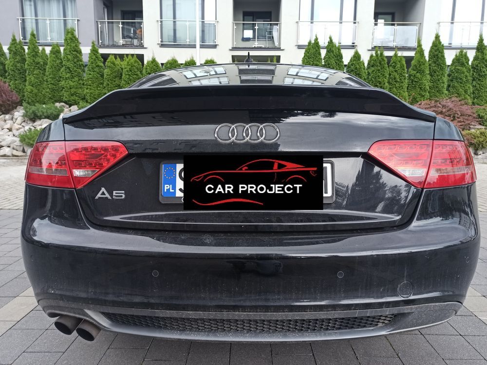 Audi A5 8T Coupe Lotka Dokładka Spoiler Czarny Połysk