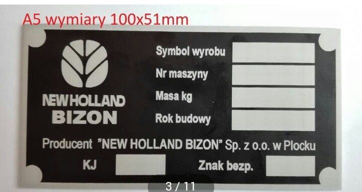 tabliczka znamionowa Linde Case Potniger