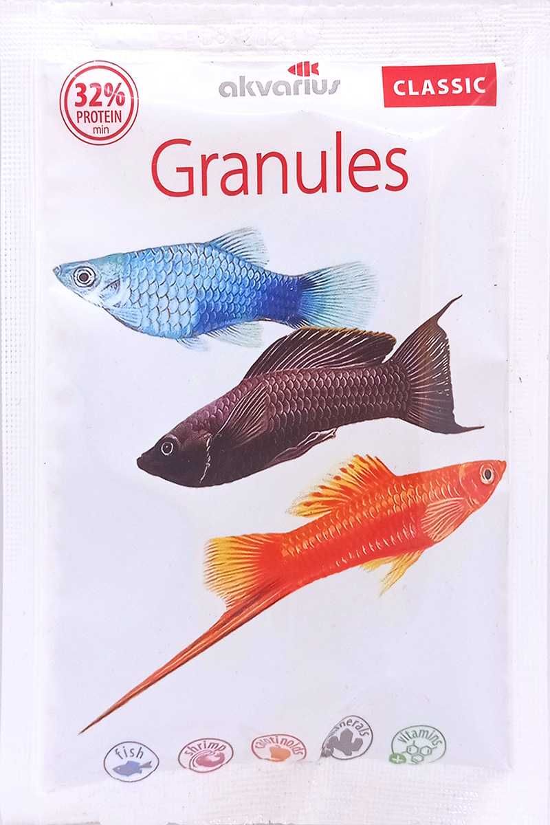 Корм для акваріумних риб Акваріус Класичне меню Гранула.