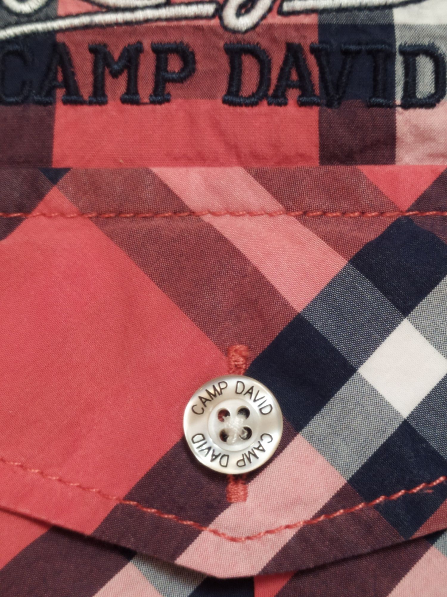Camp David Red рубашка Германия, cotton 100%, р. M, 48-50-52, супер!