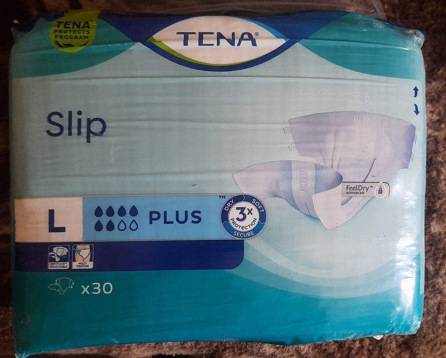 Підгузки для дорослих TENA Slip Plus, розмір L, 30 шт