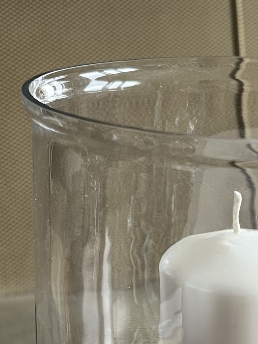 2 duże świeczniki w stylu shabby chic