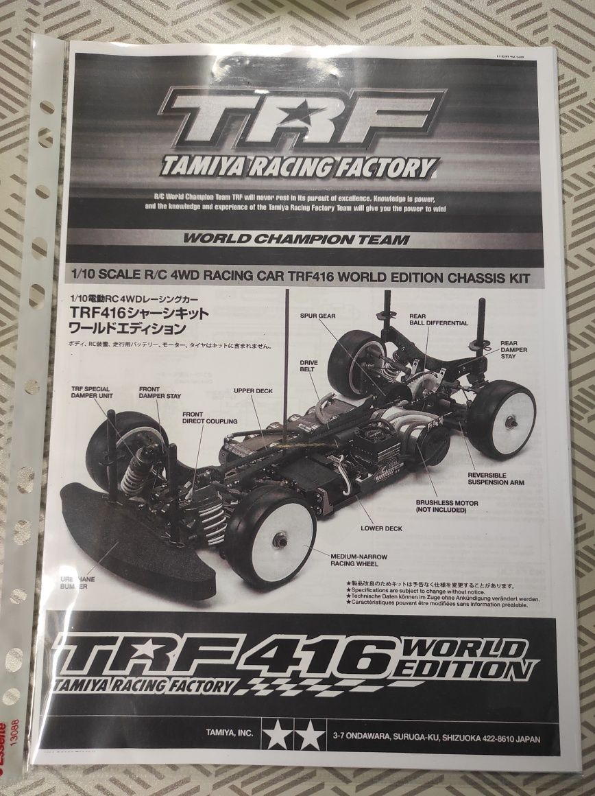 Carro Tamiya TRF 416WE  1/10