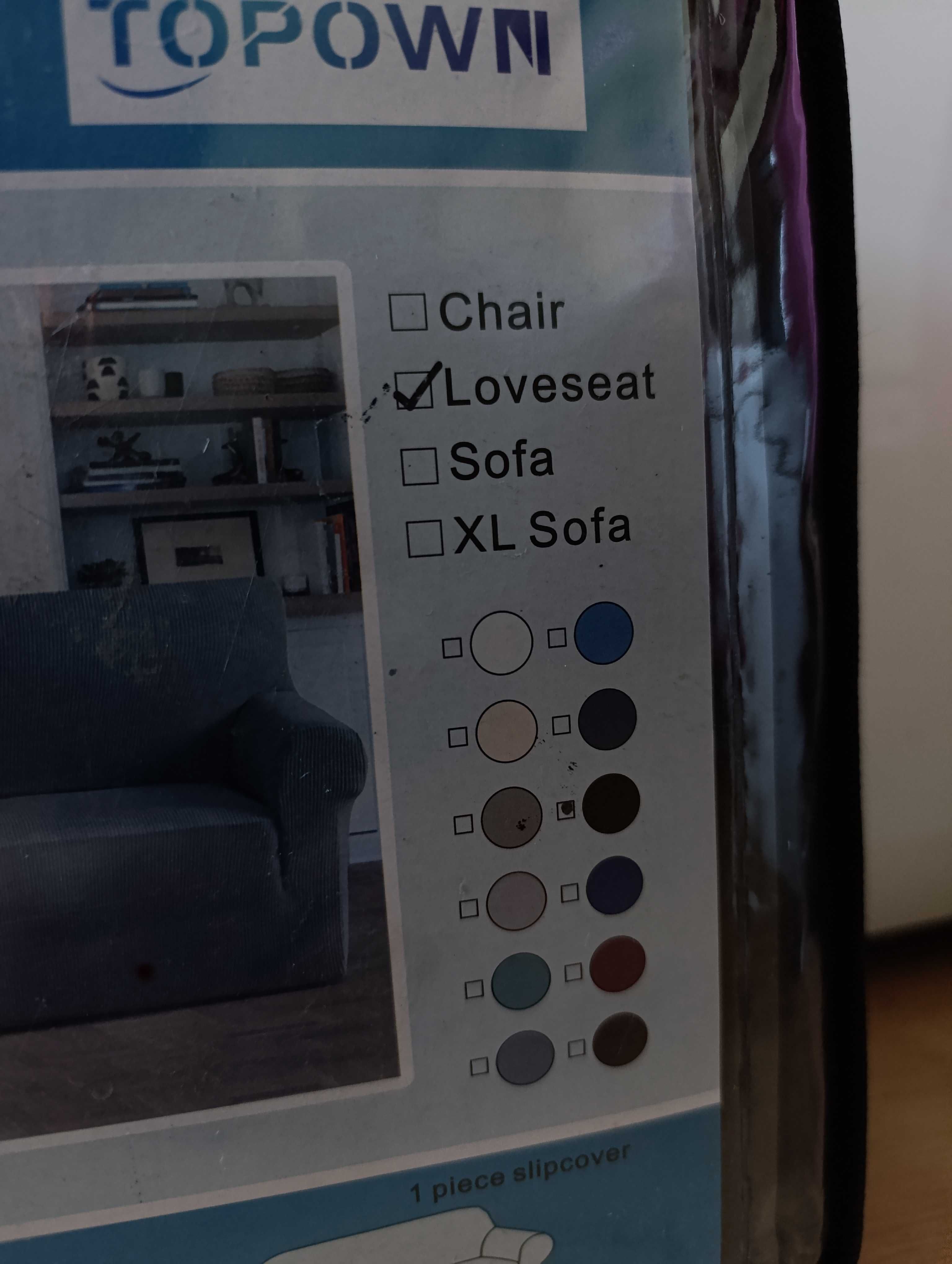 Pokrowiec na sofę kanapę czarny nowy