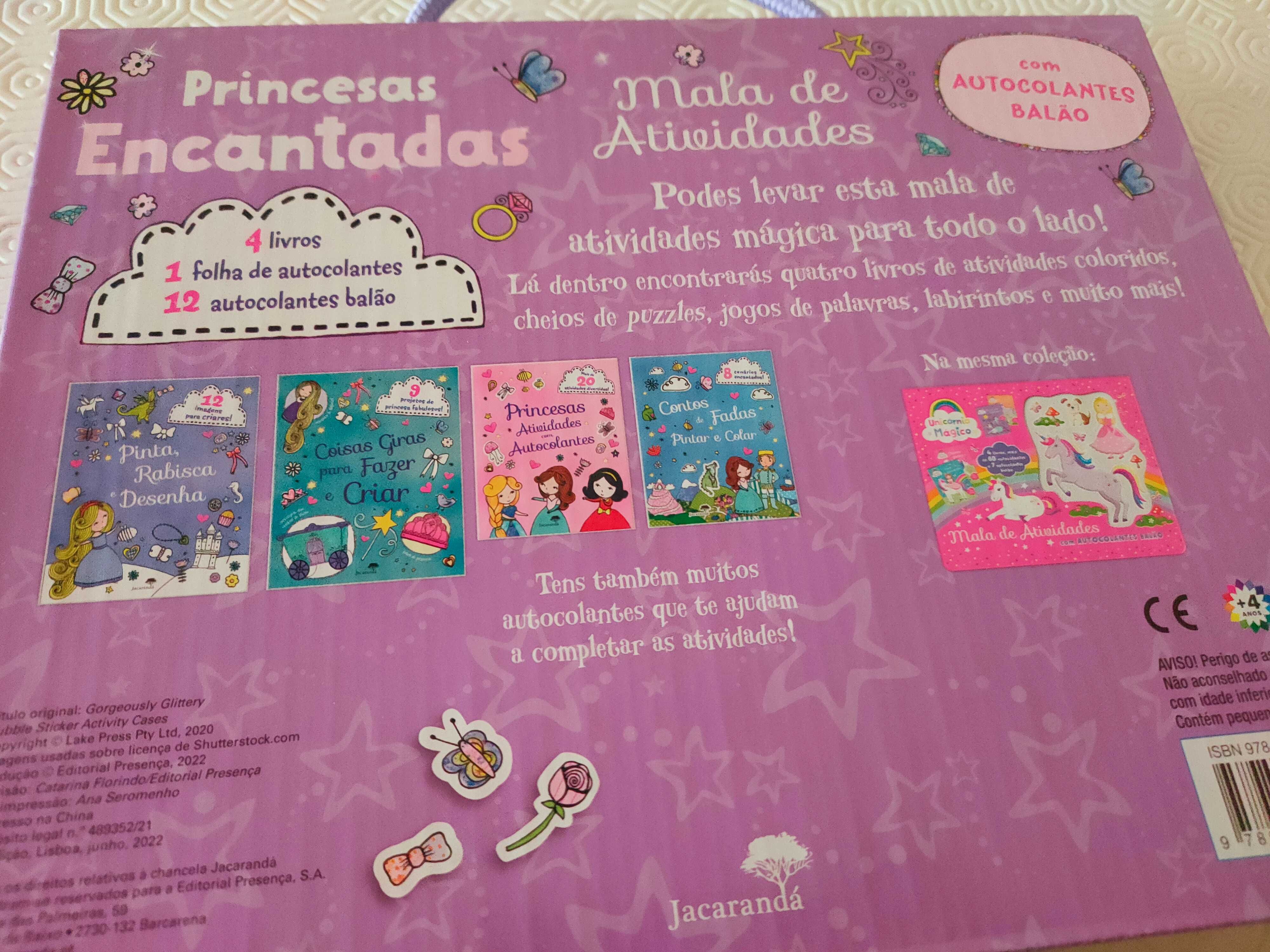 Nova -Princesas Encantadas - Mala de Atividades com Autocolantes Balão