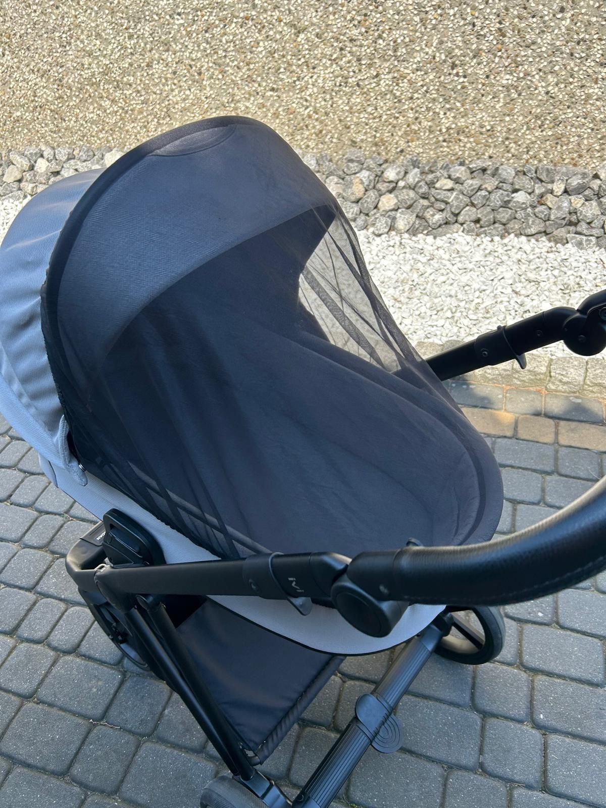 Wózek Roan Ivi Cloud Grey 4w1 + nosidełko Cybex