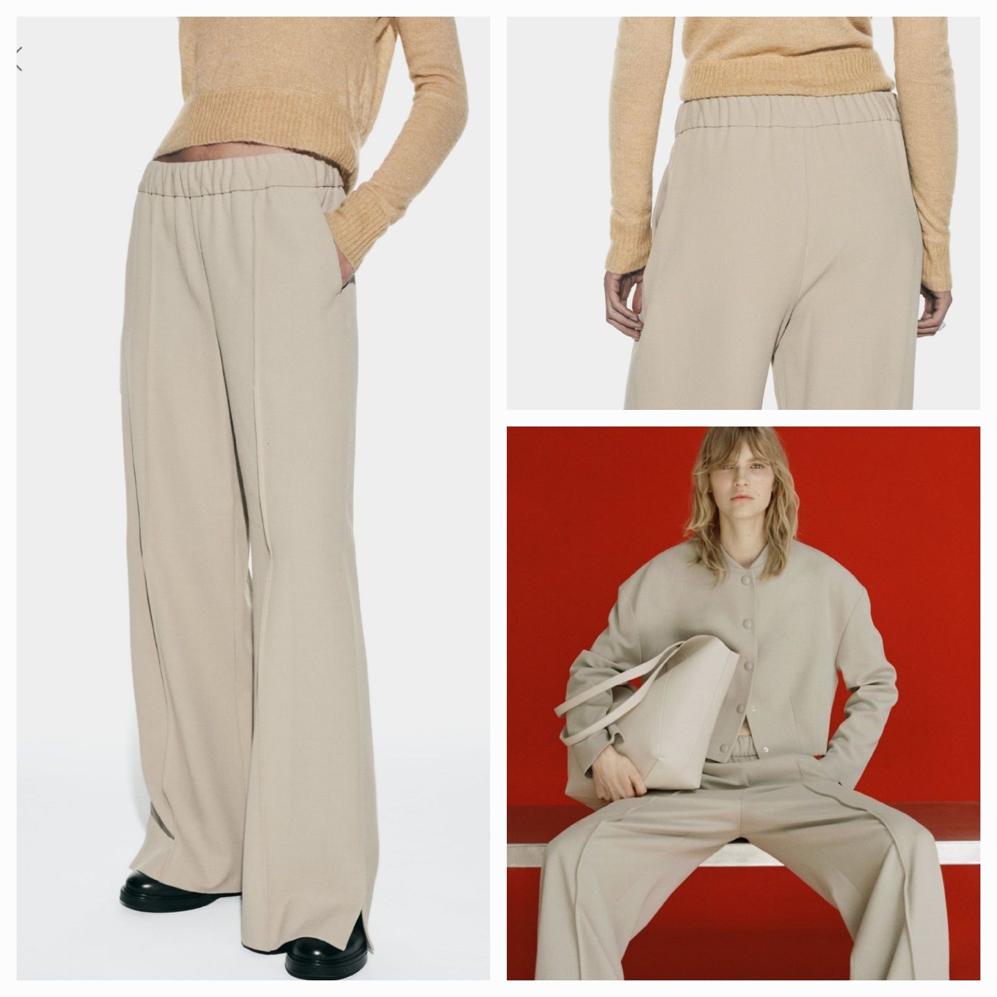 Трендові  ефектні штани pyjama-style ZW COLLECTION  Zara