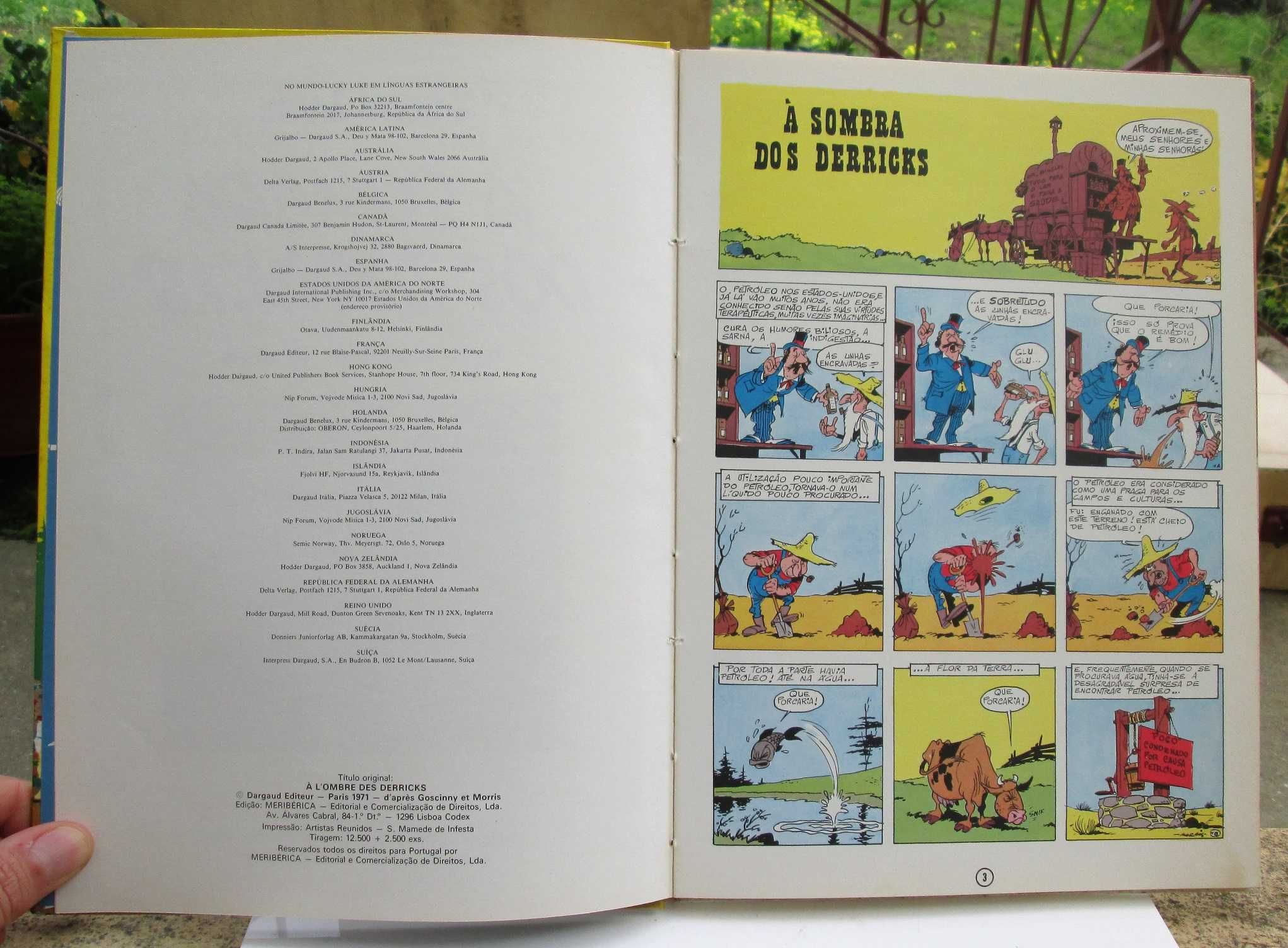 Livro Lucky Luke, À sombra dos Derricks 1982