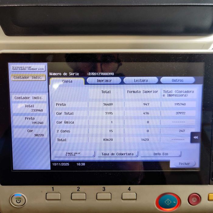 Fotocopiadora Multifunções Develop Ineo+ 258 Laser A3 Cores