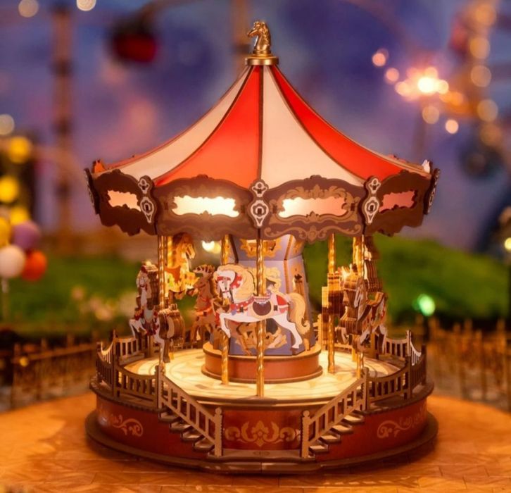 3D дерев’яна модель-карусель конструктор Rolife Music Dreamer Classic