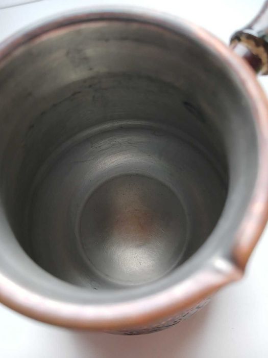 Турка джезва СлавМідь мідна Візерунок 330 мл коричнева