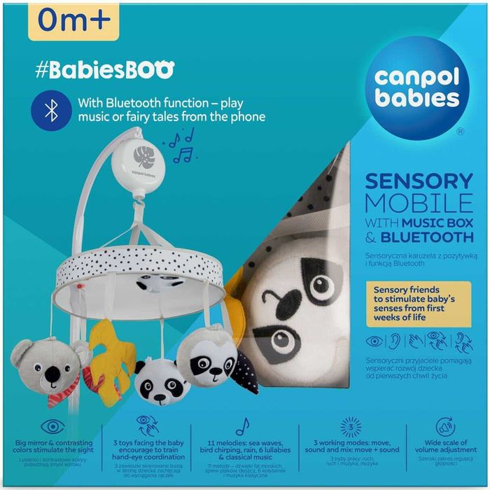 Canpol Sensoryczna karuzela z pozytywką/Bluetooth BabiesBoo
