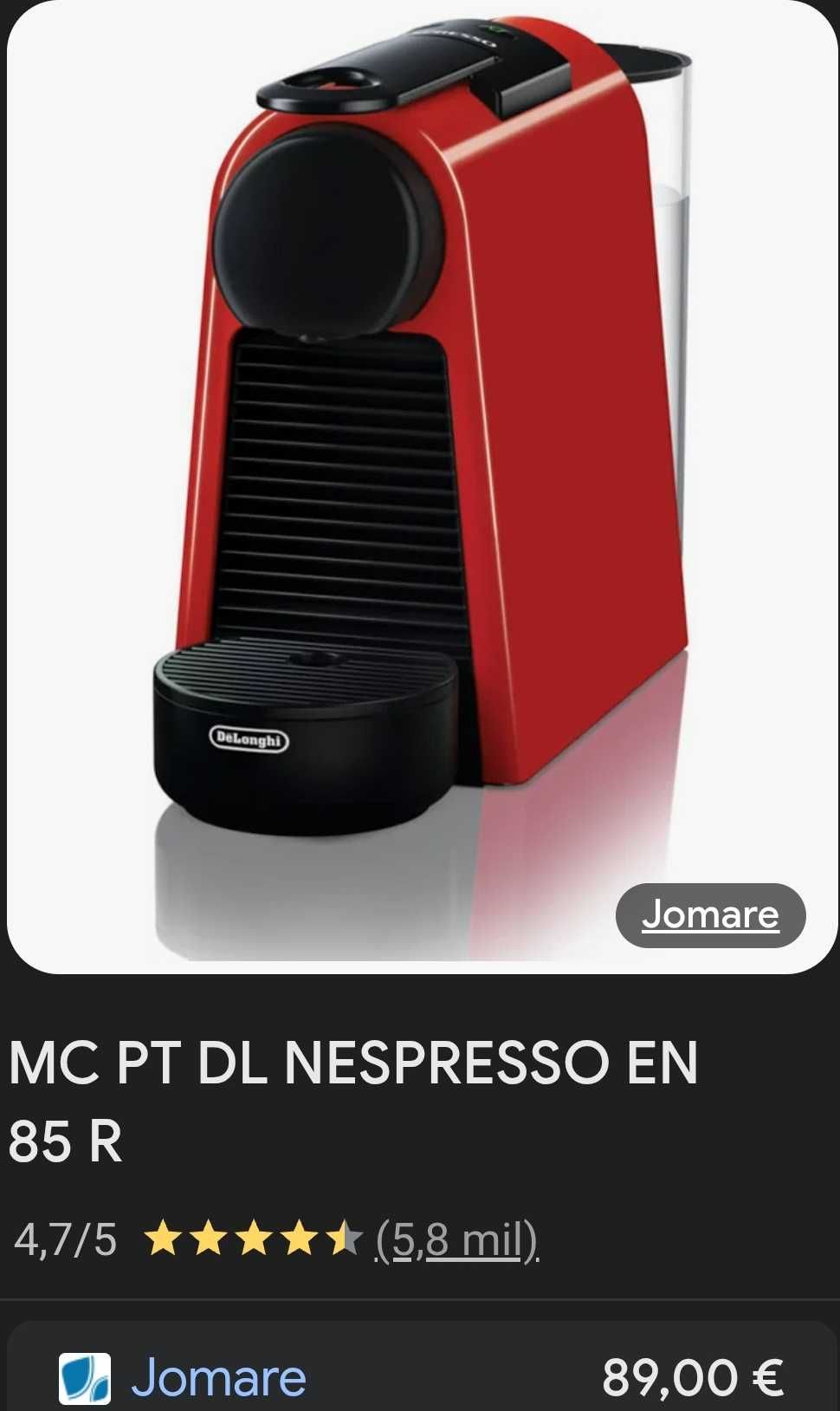Máquina Café Nespresso