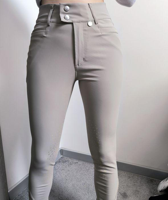 Bryczesy pomme Equestrian 38 M kolanowy silikon