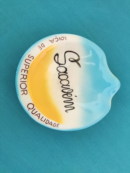 Cinzeiro publicitário antigo Sacavém - Loiça de Superior Qualidade