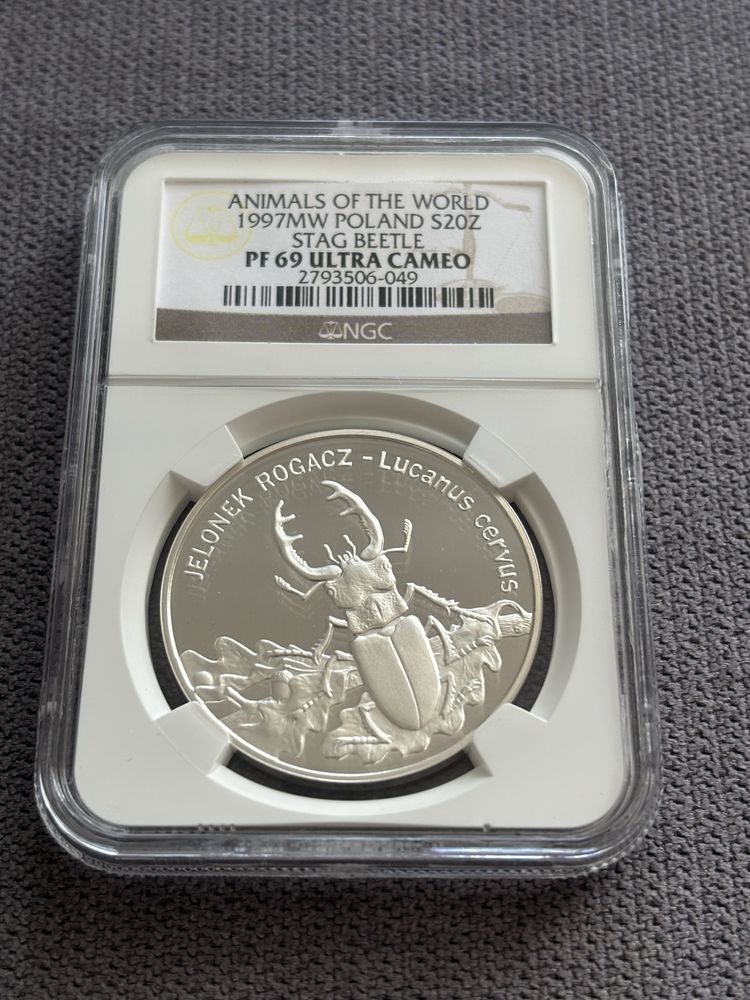 Jelonek Rogacz 20 zl z 1997 roku Pf69 Ultra cameo