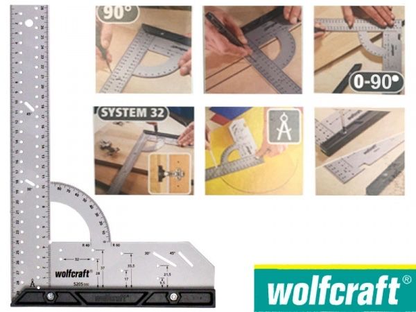 Кутник універсальний 200х300  Wolfcraft 5205000