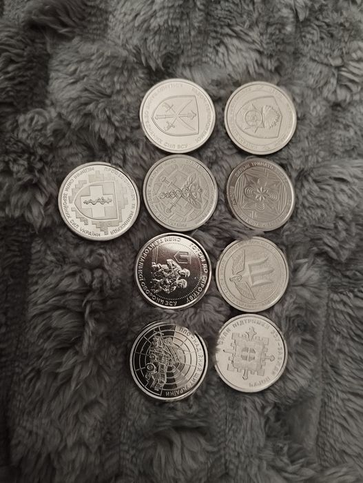 10 гривень НБУ ЗСУ колекционные монети  грн