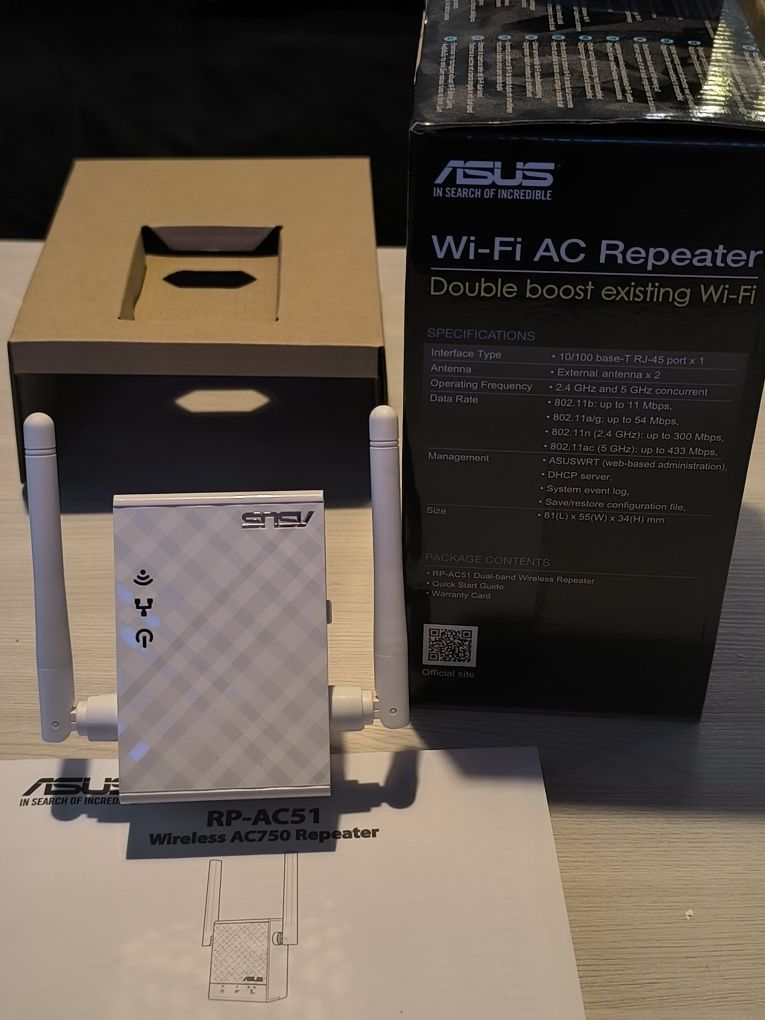 Wzmacniacz sygnału WI-FI ASUS RP-AC51