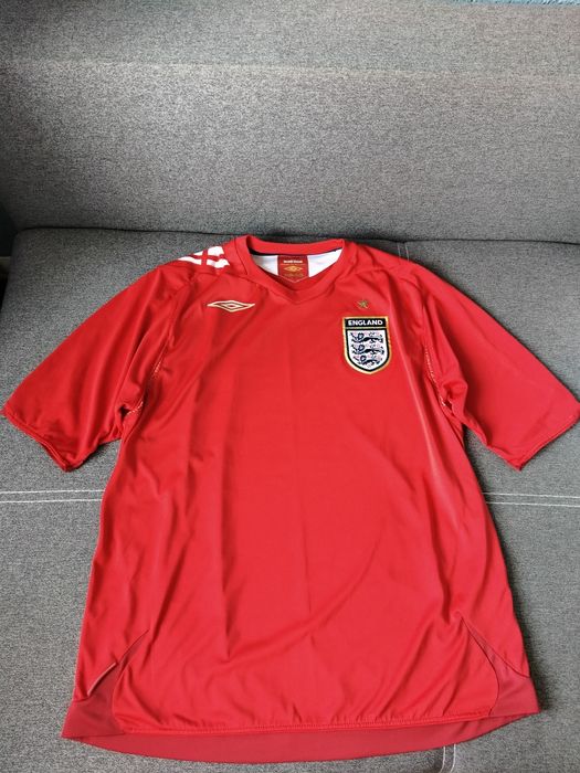 Czerwona koszulka piłkarska Umbro reprezentacja Angli rozmiar XL