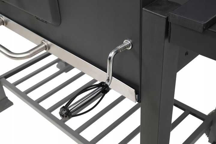 DUŻY GRILL WĘGLOWY Ogrodowy BBQ Regulowany 159cm 35KG