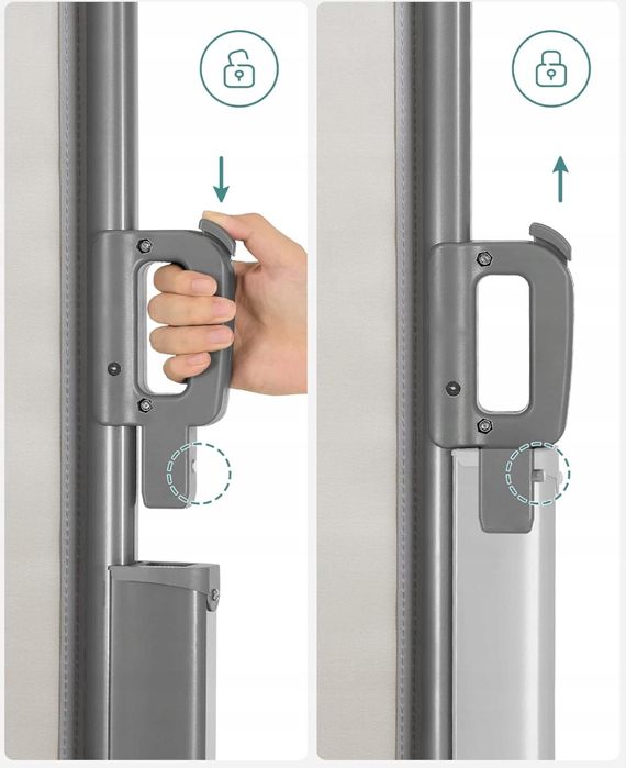 Songmics Gsa205E Roleta Boczna, Zwijana Beżowa, 2 X 3,5 M