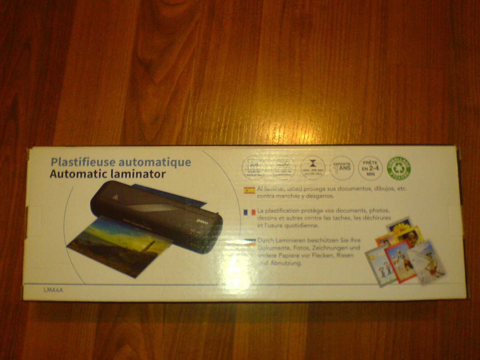 Laminator dokumentów pavo 250 mm/min szer. laminowania 236 mm automat