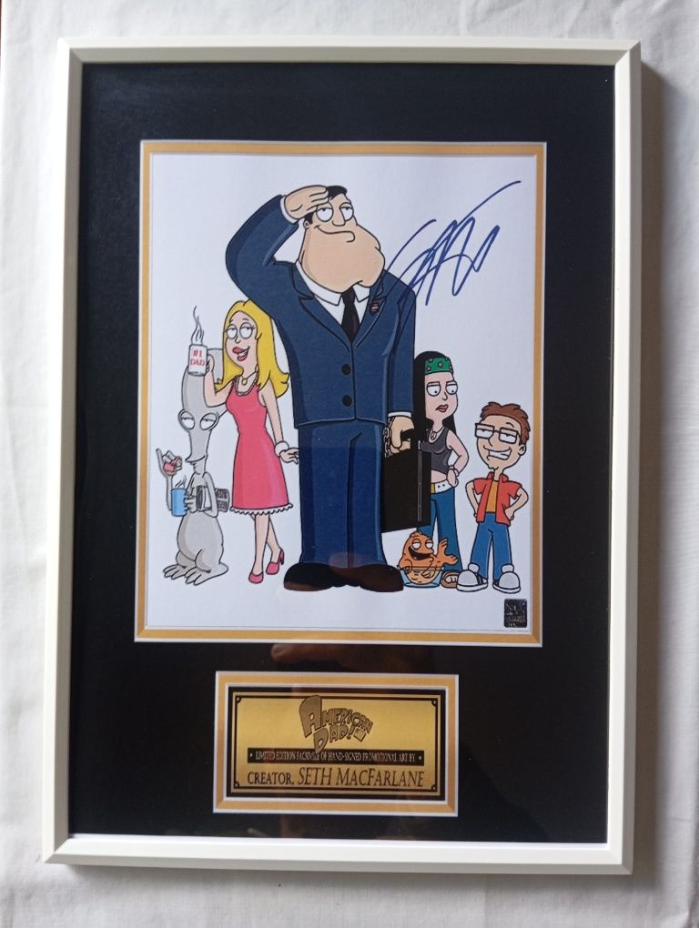 Moldura Série American Dad com Autógrafo (A4)
Seth MacFarl
