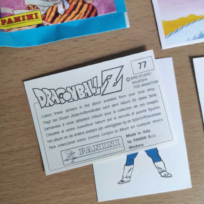 Carteirinhas Cromos Dragon Ball Z Panini Anos 90
