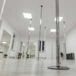 Rura do tańca pole dance, składana, chromowana, rozporowa, obrotowa