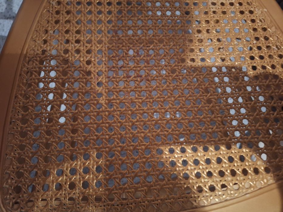 2 cadeiras douradas palhinha antigas