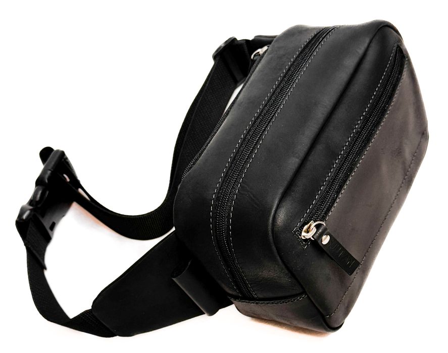 Сумка бананка на пояс на плече sb3(22) чорна