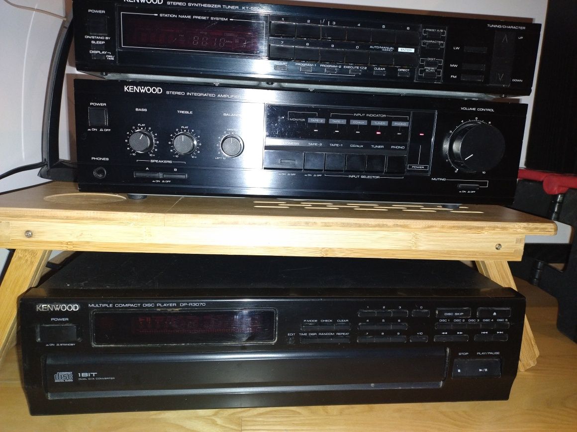 Wieża Kenwood + zmieniarka 5 cd