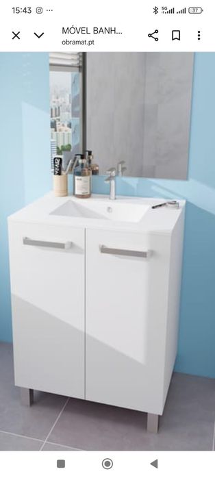 Móvel e lavatório wc