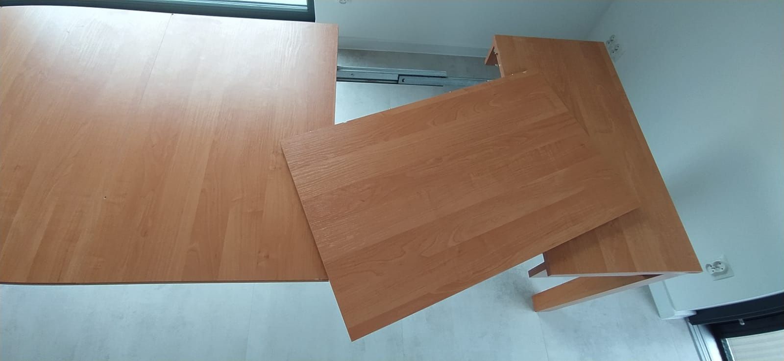 Stół rozkładany 80x80 do 230 cm (3 x wkładka 50 cm)