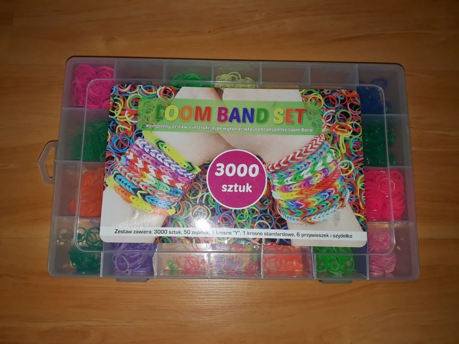 Zestaw gumek Loom Bands + dodatki