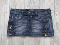Spódnica mini  jeansowa dżinsowa rozmiar L