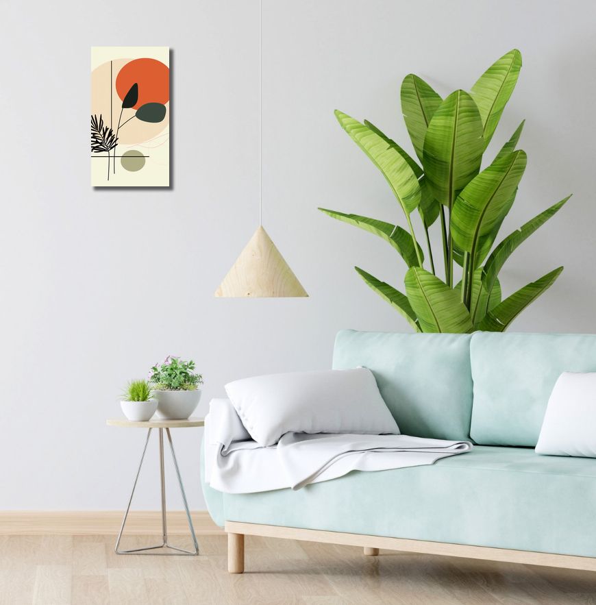 Obraz 20x40cm Zachód Słońca nad Oazą