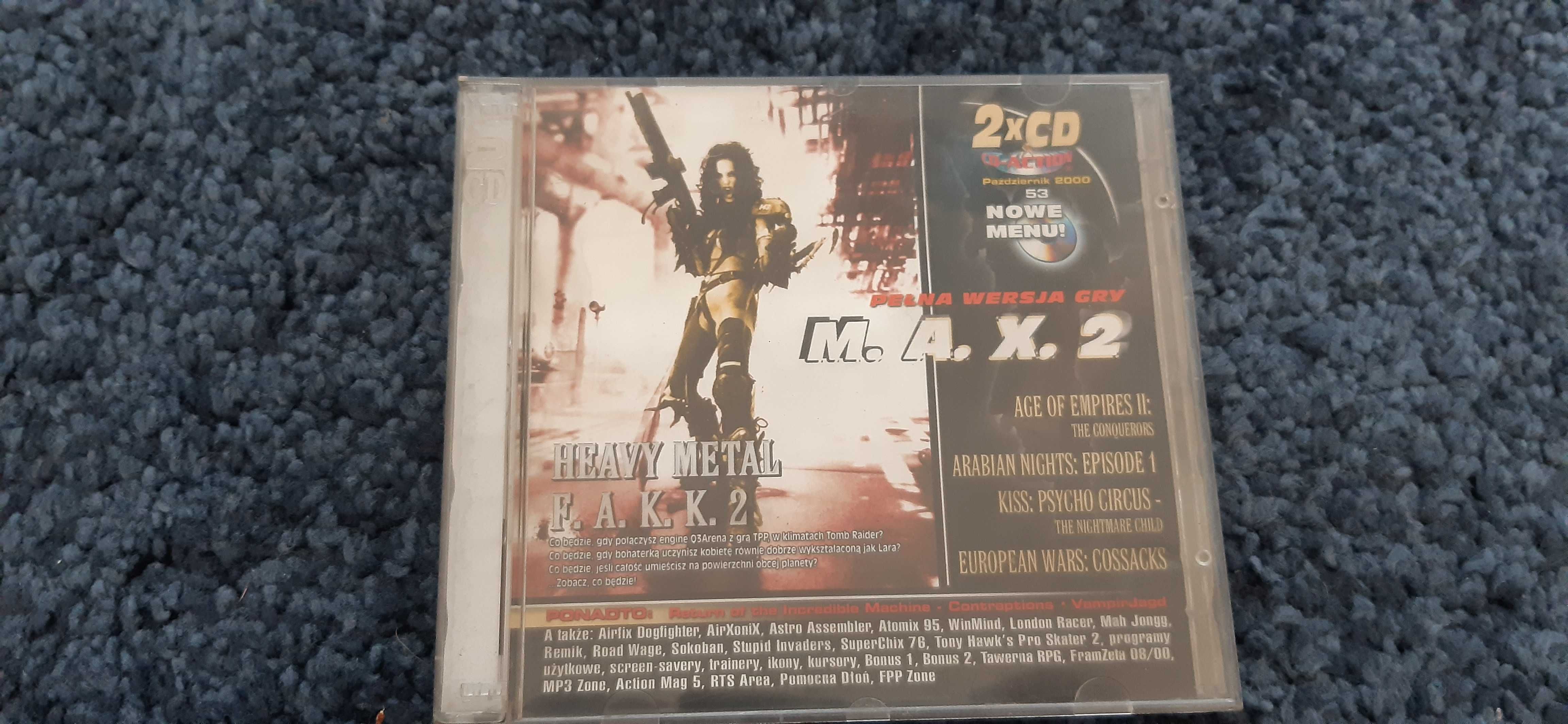 stare gry pc max 2 i inne , stare wydanie cd action , 3 cd