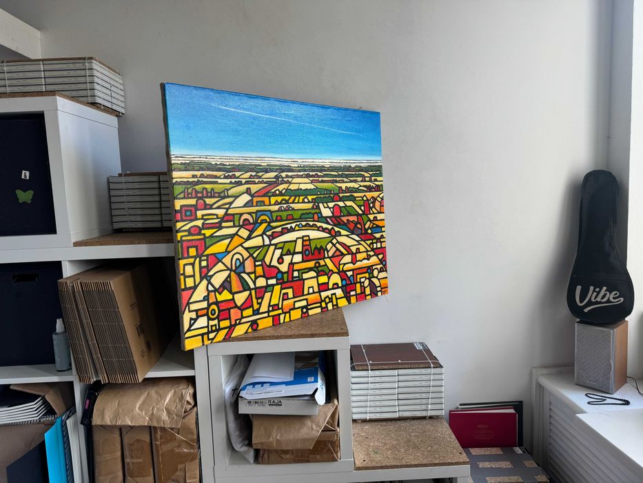 "Krajobraz Abstrakcyjny" Miasto Kolorowe, Kłys Marcin, ciekawy i duży