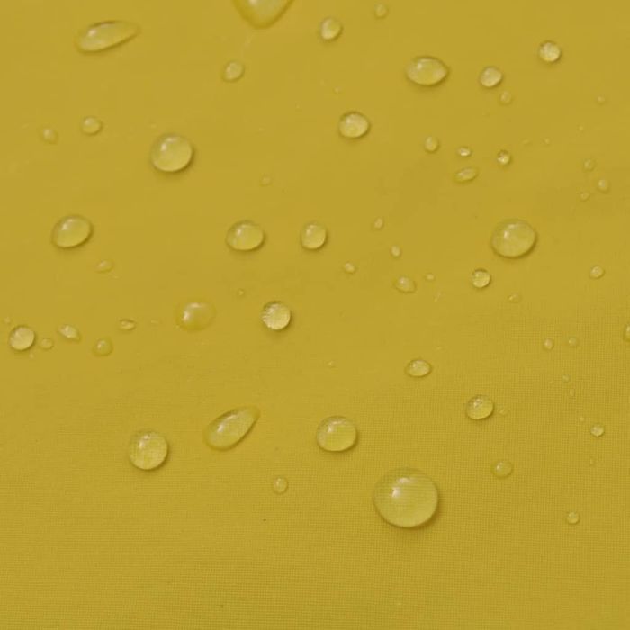 vidaXL Wodoodporny 2-cz. komplet przeciwdeszczowy z kapturem żółty L