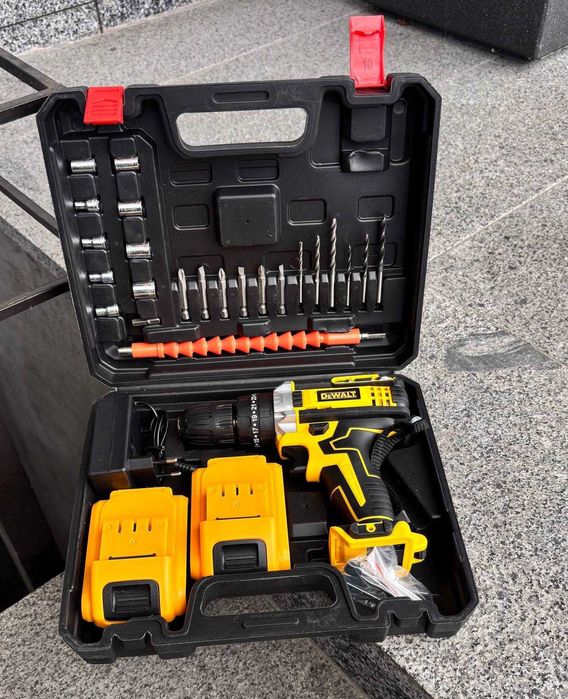 Дрель Шуруповерт девальт 24v аккумуляторный шурупокрут с инструментами