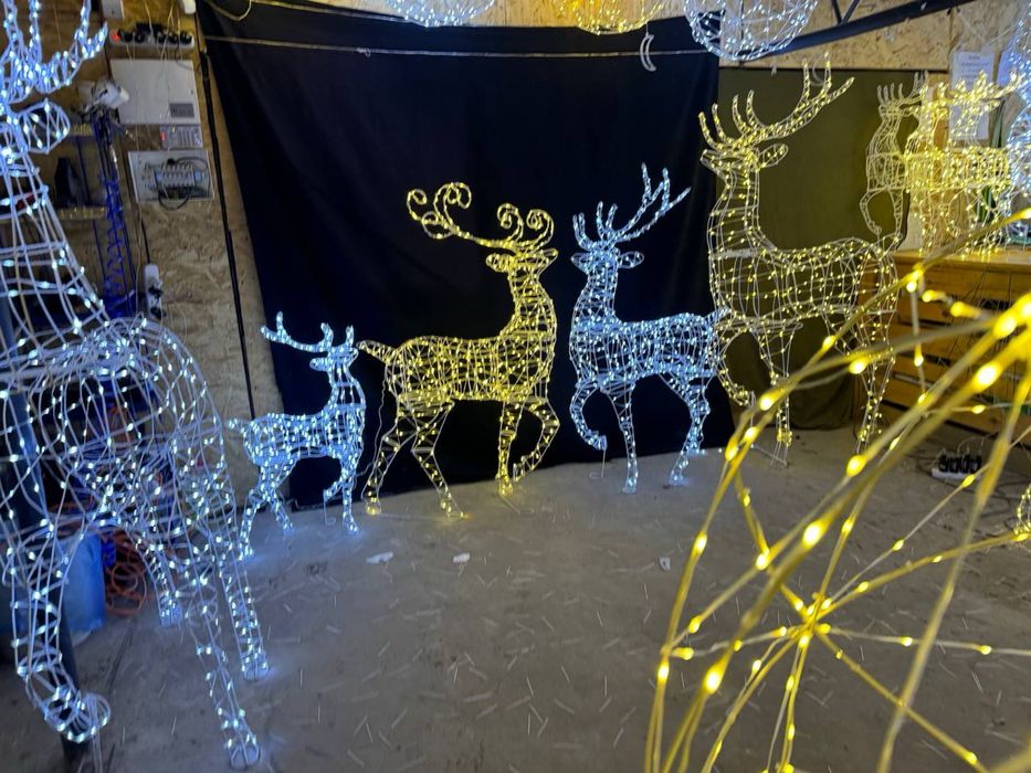 Акція. Олень новорічний. та інші фігури Сани Новогодние олени. Декор.