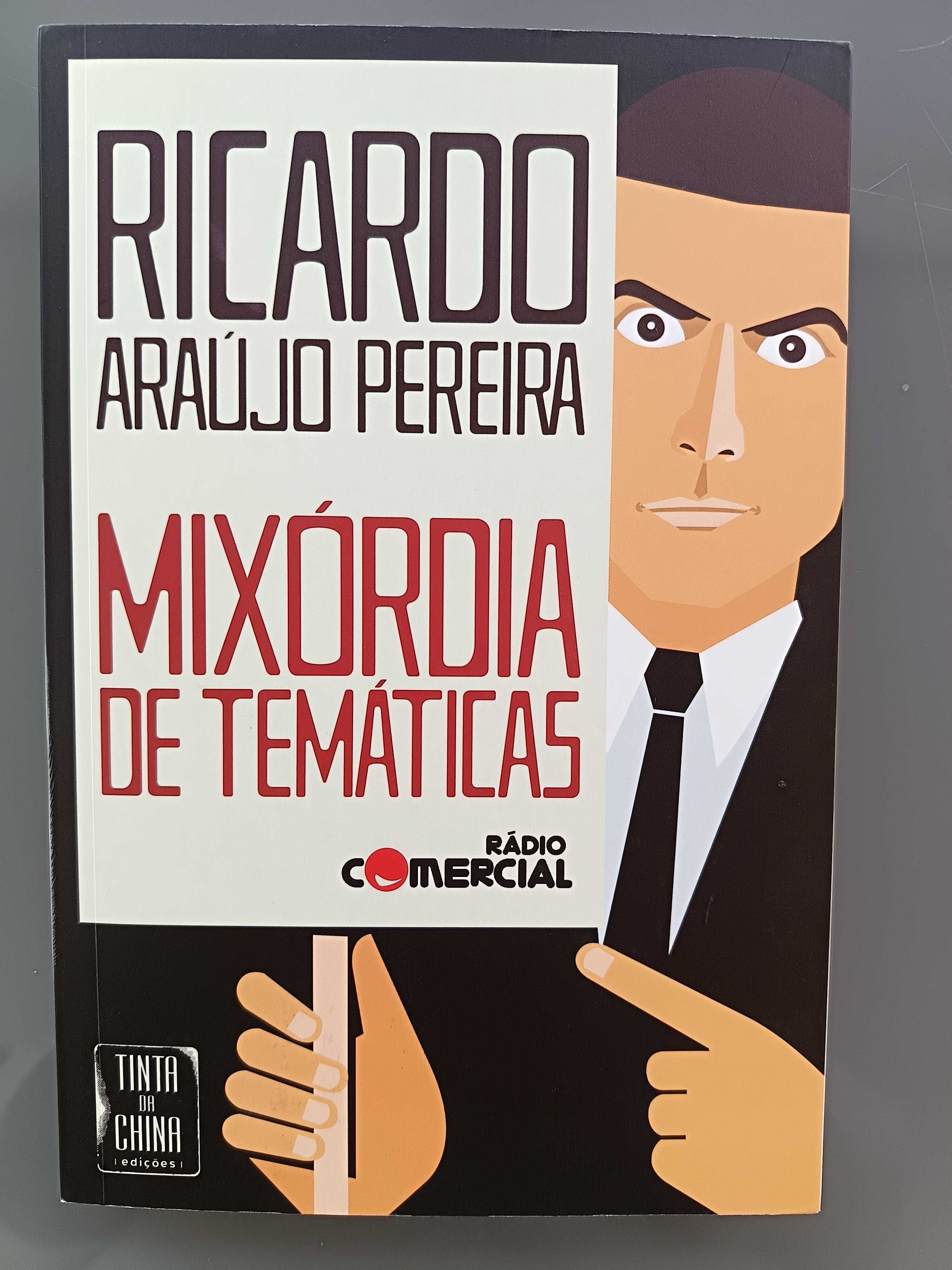 Livro " Mixórdia de Temáticas " de Ricardo Araújo Pereira, como novo.