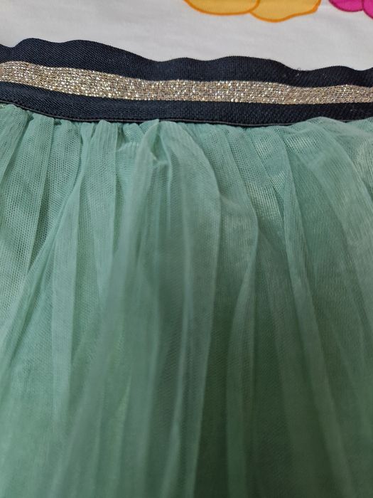 Spódnica coccodrillo r. 104 miętowy tiulowa tutu