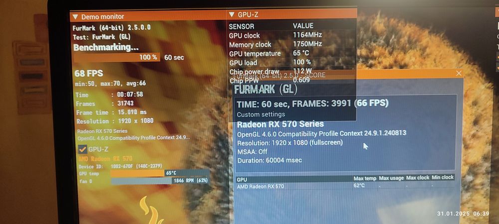 Відеокарта AMD powercolor RX 570 8Gb 1 DVI