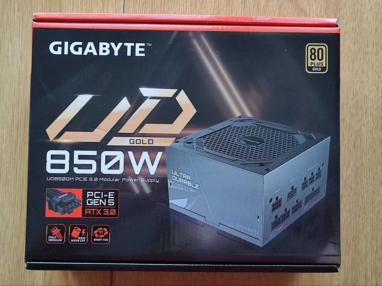 Блок питания GIGABYTE 850W ATX3.0 (GP-UD850GM PG5) 80 PLUS Gold