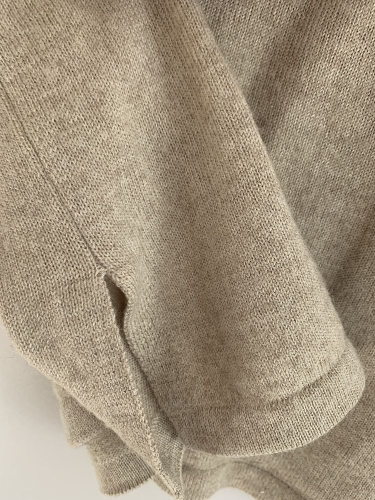 ZAR Basic sweter damski bezowy golf z wełna  za