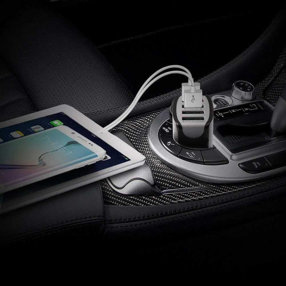 Автомобильная зарядка на 4 usb Quick Charge 3.0 Быстрая зарядка